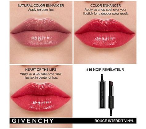 givenchy rouge interdit 2017 swatches|Givenchy rouge interdit temptation black.